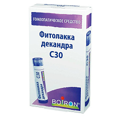 Фитолакка декандра С30 гранулы гомеопатические 4г