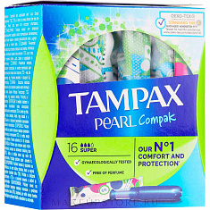 Тампоны Тампакс Compak Pearl Super Plus с аппликатором N16 Hyginett KFT