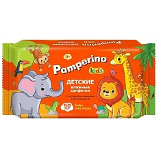 Pamperino Kids Салфетки влажные детские с экстрактом ромашки и витамином Е 50шт
