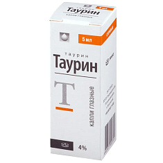 Таурин капли глазные 4% 5мл N1