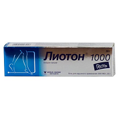 Лиотон 1000 гель для наружн применения 1000Ед/Г 30г N1 туба