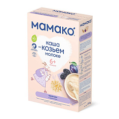 Мамако Каша Овсяная с черносливом на козьем молоке 200гр