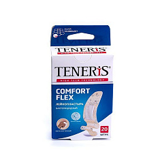 Teneris Comfort Flex Лейкопластырь бактерицидный суперэластичный на полимерной основе 76х19 №20