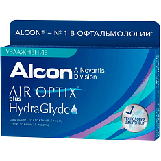 Линзы контактные AIR OPTIX PLUS HYDRAGLYDE /-1,75/ N3 ALCON