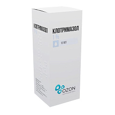 Клотримазол раствор для наружного применения 1% 15мл Озон