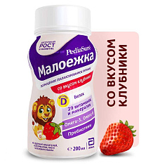 Педиашур малоежка клубника 200мл флак