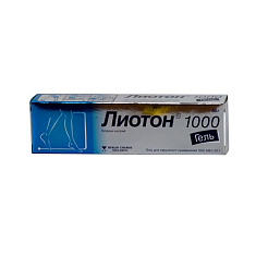 Лиотон 1000 гель для наружн применения 1000Ед/Г 50г N1 туба