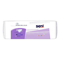 Seni Super Plus Подгузники для взрослых размер M обхват талии 75-110 N30