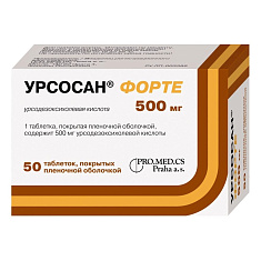 Урсосан Форте таблетки п.п.о. 500мг N50