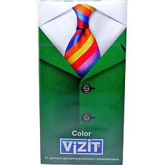 Визит Презервативы VIZIT Color Цветные ароматизированные 12 шт.