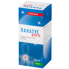 Панатус форте сироп 7.5мг/5мл 200мл флакон с мерной ложкой