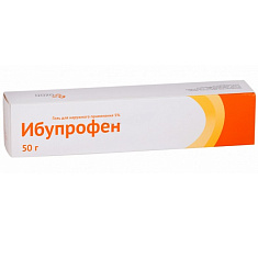 Ибупрофен гель для наружного применения 5% 50г N1 туба Озон