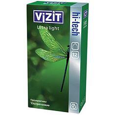 Визит Презервативы VIZIT №12 Hi-tech Ultra light (ультратонкие)