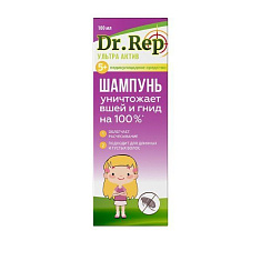 Dr. Rep Шампунь средство педикулицидное Перметрин Фора+ 100мл Мирролла