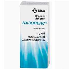 Назонекс спрей назальный 50мкг/доза 60доз