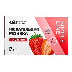 Авс Хэлси Фуд Жевательная резинка без сахара Клубника таблетки 1,42г №12