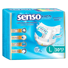 Senso Med Подгузники для взрослых одноразовые Standart Plus р.L N30