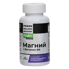 PWR Магний В6 капсулы 760мг N90