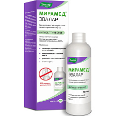 Мирамед Эвалар 0,01% раствор для местного и наружного применения 150мл без насадки