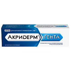 Акридерм Гента крем д/наружн применения 30г N1 туба