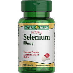 Nature's Bounty Селен 50 мкг таблетки N100