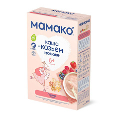 Мамако Каша 7 Злаков с ягодами на козьем молоке 200гр
