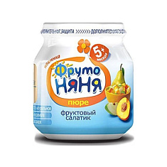 ФрутоНяня пюре Фруктовый салатик 100г