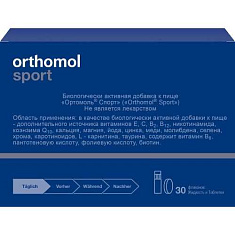 Orthomol (Ортомоль) Спорт флакон 20мл + таблетки 1г №30