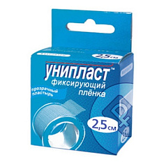 Лейкопластырь 2,5х500см Унипласт прозрачный