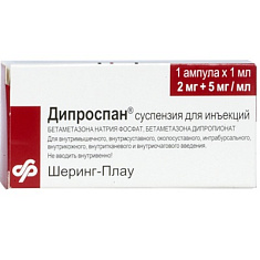 Дипроспан суспензия д/ин 0,7% 1мл N1 амп