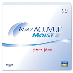 Линзы контактные Acuvue 1day Moist №90 /-1,00/