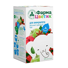 ФармаЦветик детский травяной чай для иммунитета фильтр-пакет 1,5г №20