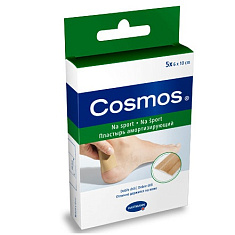 Космос (COSMOS) sport Пластырь эластичный из полиуретановой пленки 6х10см 5шт