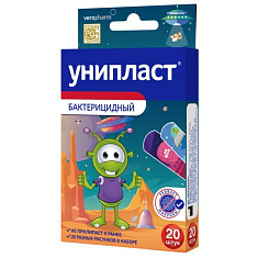 Лейкопластырь бактерицидный Унипласт набор Космический N20