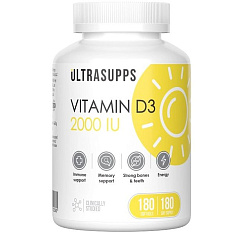Ultrasupps Витамин Д3 2000МЕ капсулы №60