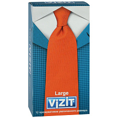 Визит Презервативы VIZIT Large Увеличенного размера 12 шт.