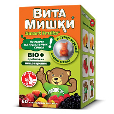 ВитаМишки Био плюс пребиотик пастилки жевательные N60