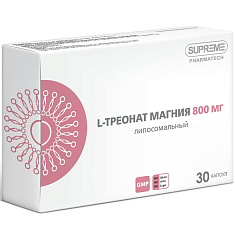 Липосомальный L-Треонат магния капсулы 948мг N30 Supreme Pharmatech