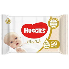 Huggies салфетки влажные Elite soft N56