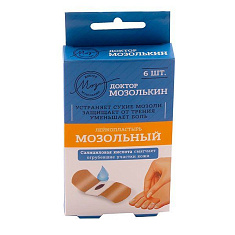 Доктор Мозолькин Лейкопластырь мозольный простой №6