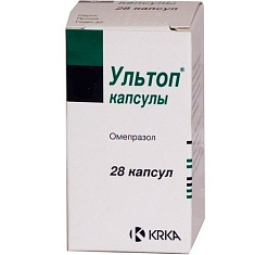 Ультоп капсулы кишечнорастворимые 10мг N28
