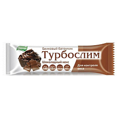 Турбослим батончик белковый Шоколадный кекс 50г