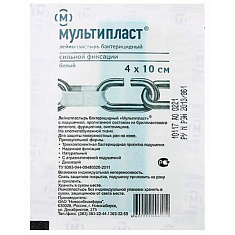 Лейкопластырь Мультипласт бактерицидный 4x10см N1
