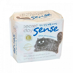 Secret Day ультратонкие дышащие органические прокладки Sense Large 28см N10