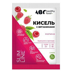 Авс Хэлси Фуд Витошка Кисель детский витамины и кальций для детей со вкусом малины 25г