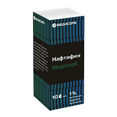 Нафтифин Медисорб раствор для наружного применения 1% 10мл