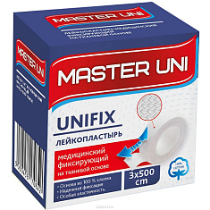 Лейкопластырь Master Uni UNIFIX 3х500см на тканевой основе