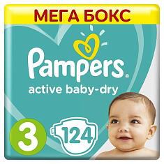 Pampers Подгузники Active Baby-Dry 3 6-10 кг N124