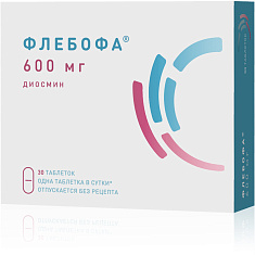 Флебодиа 600 таблетки п.п.о. 600мг N30