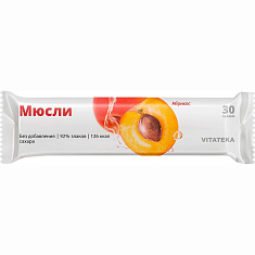 Vitateka батончик мюсли абрикосовый 30 г